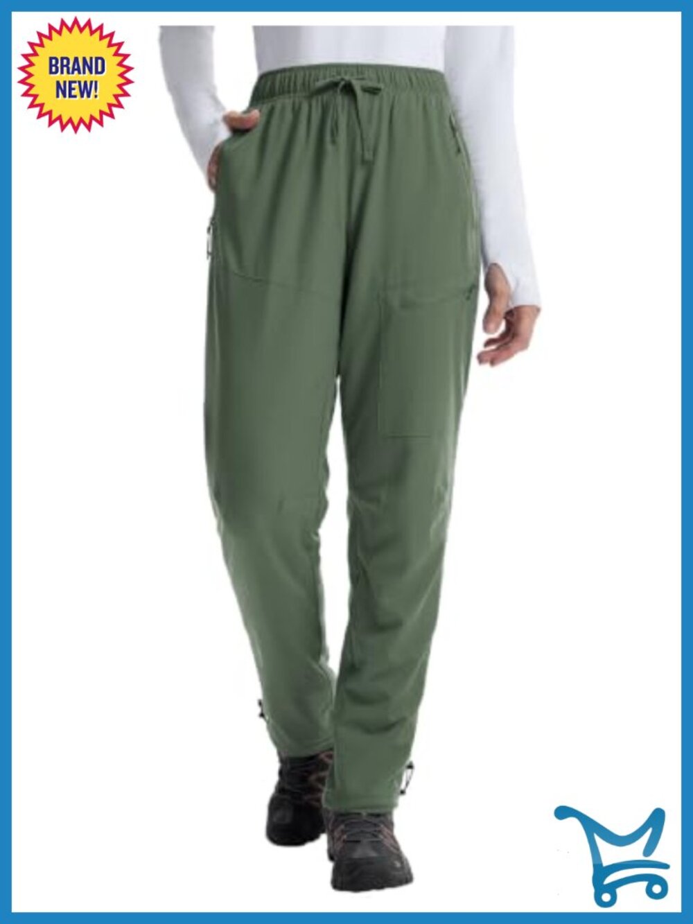 Women's Fleece Lined Hiking Pants Water Resistant Thermal Warm